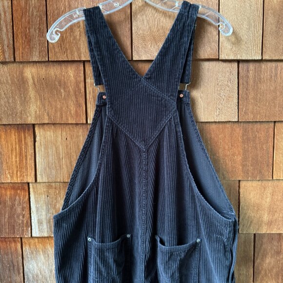 EUC Old Navy Midnight Navy Blue Corduroy Overalls in Women's 16 - Picture 13 of 15